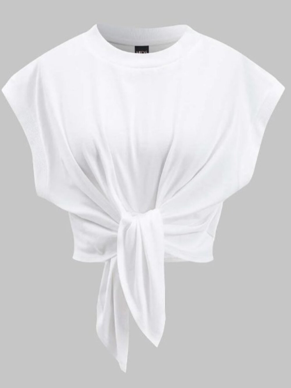 White Tie Front T-Shirt